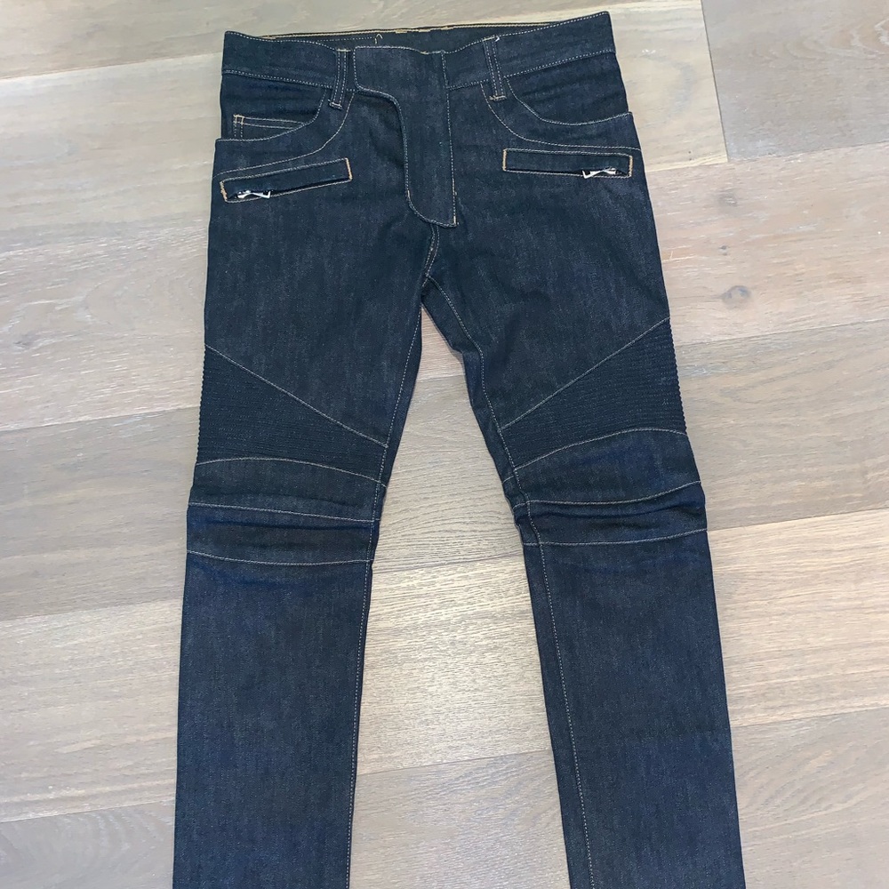 Balmain Moto Jean